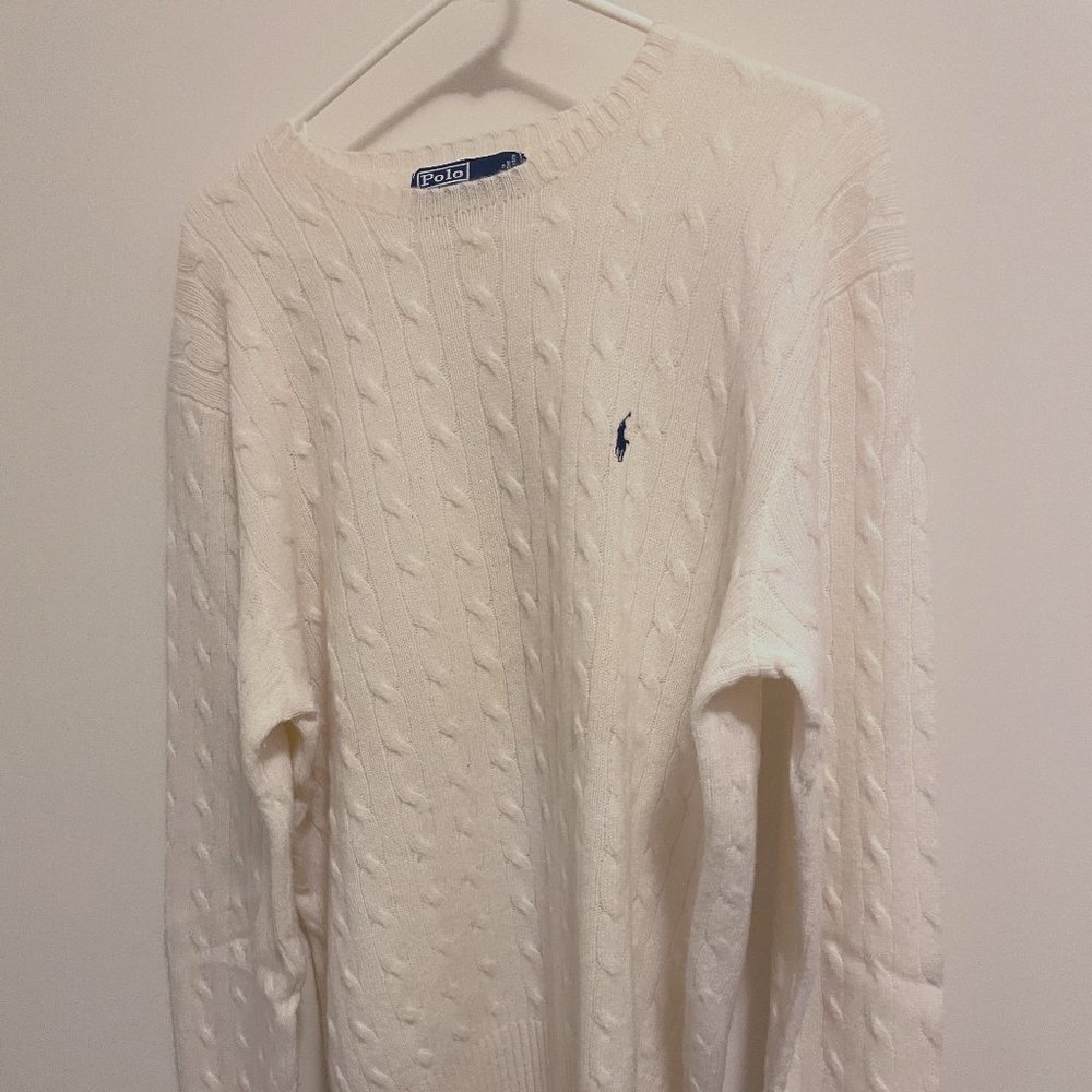 COPY - Keep Warm and Stylish with this Classic Polo Cable Knit Sweater!